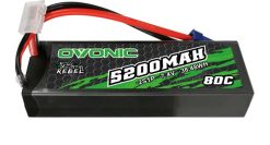 Ovonic Rebel 80C 2S 5200mAh 7.4V LiPo Battery EC5
